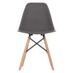 ΚΑΡΕΚΛΑ ΜΕ ΞΥΛΙΝΑ ΠΟΔΙΑ ΚΑΙ ΚΑΘΙΣΜΑ TWIST PP ΓΚΡΙ HM8460.10 46x50x82 εκ. - Image 3