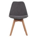 ΚΑΡΕΚΛΑ VEGAS ΜΕ ΞΥΛΙΝΑ ΠΟΔΙΑ ΚΑΙ ΜΕ ΥΦΑΣΜΑ ΓΚΡΙ HM0033.50 48Χ55Χ82 ΕΚ - Image 3