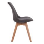 ΚΑΡΕΚΛΑ VEGAS ΜΕ ΞΥΛΙΝΑ ΠΟΔΙΑ ΚΑΙ ΜΕ ΥΦΑΣΜΑ ΓΚΡΙ HM0033.50 48Χ55Χ82 ΕΚ - Image 4