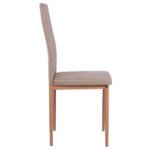 ΚΑΡΕΚΛΑ ΜΕΤΑΛΛΙΚΗ LADY HM0037.14 ΜΠΕΖ ΥΦΑΣΜΑ ΜΕΤΑΛΛΙΚΟ ΣΚΕΛΕΤΟ K/D 40x48x95 εκ. - Image 4