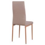 ΚΑΡΕΚΛΑ ΜΕΤΑΛΛΙΚΗ LADY HM0037.14 ΜΠΕΖ ΥΦΑΣΜΑ ΜΕΤΑΛΛΙΚΟ ΣΚΕΛΕΤΟ K/D 40x48x95 εκ. - Image 5
