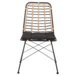 ΚΑΡΕΚΛΑ ΜΕΤΑΛΛΙΚΗ ALLEGRA HM5691.11 WICKER ΜΠΕΖ-ΜΑΥΡΟ 51x54x84Υεκ. - Image 3