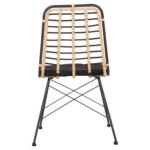 ΚΑΡΕΚΛΑ ΜΕΤΑΛΛΙΚΗ ALLEGRA HM5691.11 WICKER ΜΠΕΖ-ΜΑΥΡΟ 51x54x84Υεκ. - Image 6
