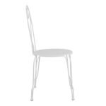 ΚΑΡΕΚΛΑ ΜΕΤΑΛΛΙΚΗ AMORE ΛΕΥΚΗ 42x48x90 εκ. HM5007.12 - Image 4