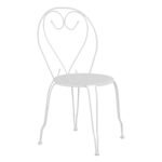 ΚΑΡΕΚΛΑ ΜΕΤΑΛΛΙΚΗ AMORE ΛΕΥΚΗ 42x48x90 εκ. HM5007.12 - Image 5