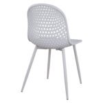 ΚΑΡΕΚΛΑ ΠΟΛΥΠΡΟΠΥΛΕΝΙΟΥ MILANA HM8512.01 ΛΕΥΚΟ ΜΕ ΜΕΤΑΛΛΙΚΑ ΠΟΔΙΑ 45X51X84Υ εκ. - Image 6