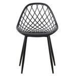 ΚΑΡΕΚΛΑ ΠΟΛΥΠΡΟΠΥΛΕΝΙΟΥ LIO ΜΕ ΜΕΤΑΛΛΙΚΑ ΠΟΔΙΑ ΜΑΥΡΗ HM9524.02 52x53x82Υ εκ. - Image 3