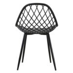 ΚΑΡΕΚΛΑ ΠΟΛΥΠΡΟΠΥΛΕΝΙΟΥ LIO ΜΕ ΜΕΤΑΛΛΙΚΑ ΠΟΔΙΑ ΜΑΥΡΗ HM9524.02 52x53x82Υ εκ. - Image 5