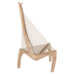 ΚΑΡΕΚΛΑ ΣΑΛΟΝΙΟΥ HARP HM9861 ΞΥΛΟ ΦΡΑΞΙΝΟΣ-ΣΥΝΘ. ΣΧΟΙΝΙ-ΦΥΣΙΚΟ 85x101,5x128,5Yεκ. - Image 4