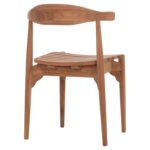 ΚΑΡΕΚΛΑ ΤΡΑΠΕΖΑΡΙΑΣ ΕΞ.ΧΩΡΟΥ DONNY HM6378 ΞΥΛΟ TEAK 52x54x74Υεκ. - Image 5