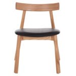 KΑΡΕΚΛΑ ΤΡΑΠΕΖΑΡΙΑΣ SEKAN HM18245.04 RUBBERWOOD-ΜΑΥΡΟ PU 60x54x72Υεκ - Image 3