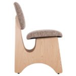 ΚΑΡΕΚΛΑ ΤΡΑΠΕΖΑΡΙΑΣ BELLISI HM18248.01 ΚΑΦΕ ΥΦΑΣΜΑ-PLYWOOD ΧΡΩΜΑ ΔΡΥΟΣ 53x56x78Υεκ. - Image 4