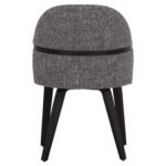 ΚΑΡΕΚΛΑ ΤΡΑΠΕΖΑΡΙΑΣ DEKKER HM18249.02 PLYWOOD ΜΑΥΡΟ--ΥΦΑΣΜΑ ΓΚΡΙ 50x60x80Υεκ. - Image 6