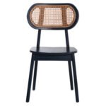 ΚΑΡΕΚΛΑ ΤΡΑΠΕΖΑΡΙΑΣ SEBBO HM6388.02 ΞΥΛΟ TEAK ΜΑΥΡΟ & ΣΥΝΘ.RATTAN 50x49x86,5Υεκ. - Image 3