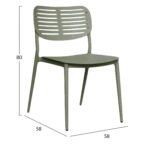 ΚΑΡΕΚΛΑ ΤΡΑΠΕΖΑΡΙΑΣ HILLIARD HM6645.07 ΑΛΟΥΜΙΝΙΟ OLIVE GREEN 44.5x58x80Υεκ - Image 2