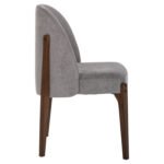 ΚΑΡΕΚΛΑ ΤΡΑΠΕΖΑΡΙΑΣ RAMMER HM9744.01 RUBBERWOOD ΣΕ ΚΑΡΥΔΙ-ΓΚΡΙ ΥΦΑΣΜΑ 57x55x86Υεκ. - Image 4