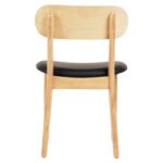 KΑΡΕΚΛΑ ΤΡΑΠΕΖΑΡΙΑΣ SEKOR HM9945.01 RUBBERWOOD-ΜΑΥΡΟ PU 50x50x80Υεκ. - Image 5