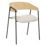 Αγόρασε ΚΑΡΕΚΛΑ ΤΡΑΠΕΖΑΡΙΑΣ KORIN HM9975.01 ΜΕΤΑΛΛΟ-ΥΦΑΣΜΑ ΜΠΕΖ-ΞΥΛΟ 54x51x72