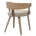 ΚΑΡΕΚΛΑ ΤΡΑΠΕΖΑΡΙΑΣ GALLEY HM9981.01 ΞΥΛΙΝΟΣ ΣΚΕΛΕΤΟΣ-ΜΠΕΖ ΥΦΑΣΜΑ 55,5x53,5x70Υεκ - Image 5