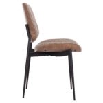 ΚΑΡΕΚΛΑ ΤΡΑΠΕΖΑΡΙΑΣ CONTI HM9983.02 ΜΑΥΡΟ ΜΕΤΑΛΛΟ--ΚΑΦΕ ΥΦΑΣΜΑ 49x56x82Υεκ. - Image 4