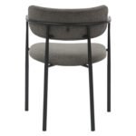 ΚΑΡΕΚΛΑ ΤΡΑΠΕΖΑΡΙΑΣ KRITTER HM9994.02 ΜΑΥΡΟ ΜΕΤΑΛΛΟ-ΣΚΟΥΡΟ ΓΚΡΙ ΥΦΑΣΜΑ 58x53x76Υεκ. - Image 6