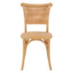 ΚΑΡΕΚΛΑ ΞΥΛΙΝΗ LIBERTY ΜΕ ΠΛΕΞΗ RATTAN ΣΕ ΦΥΣΙΚΗ ΑΠΟΧΡΩΣΗ HM8752.01 49x54x89 εκ. - Image 3