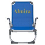 ΚΑΡΕΚΛΑΚΙ ΠΑΡΑΛΙΑΣ ΨΗΛΗ ΠΛΑΤΗ ALMIRA HM5053.01 ΒΑΡΕΩΣ ΤΥΠΟΥ ΜΠΛΕ ΑΛΟΥΜΙΝΙΟΥ 56x70x66 cm. - Image 3