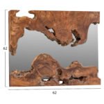 ΚΑΘΡΕΠΤΗΣ HM9361 ΑΠΟ ΜΑΣΙΦ ΞΥΛΟ ΤEAK ΦΥΣΙΚΟ 62X62X5ΕΚ. - Image 2