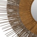 ΚΑΘΡΕΠΤΗΣ ΜΕ ΠΛΑΙΣΙΟ MENDONG GRASS Φ105εκ ΣΕ ΧΡΩΜΑ ΦΥΣΙΚΟ ΧΡΥΣΟ HM7798 - Image 4