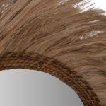 ΚΑΘΡΕΠΤΗΣ ΣΤΡΟΓΓΥΛΟΣ ΜΕ ΠΛΑΙΣΙΟ ΙΝΕΣ ΑΜΠΑΚΑ ΣΕ ΧΡΩΜΑ ΦΥΣΙΚΟ 90x4x90Υεκ.HM7729 - Image 4