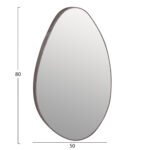 ΚΑΘΡΕΠΤΗΣ ΤΟΙΧΟΥ DROP HM4488.02 ΜΕ ΠΛΑΙΣΙΟ MDF ΣΕ ΧΡΩΜΑΤΙΣΜΟ GREY MARBLE 50x80Υεκ. - Image 2