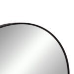 ΚΑΘΡΕΠΤΗΣ ΤΟΙΧΟΥ ΣΕΙΡΑ ARCHER HM4498.01 ΠΛΑΙΣΙΟ ΣΤΡΟΓΓΥΛΟ ΑΛΟΥΜΙΝΙΟΥ ΜΑΥΡΟ Φ80εκ - Image 4