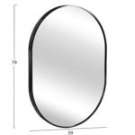 ΚΑΘΡΕΠΤΗΣ ΤΟΙΧΟΥ ΣΕΙΡΑ ARCHER HM4500.01 ΠΛΑΙΣΙΟ ΟΒΑΛ ΑΛΟΥΜΙΝΙΟΥ ΜΑΥΡΟ 59x79Υεκ - Image 2