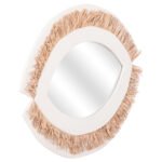 ΚΑΘΡΕΠΤΗΣ ΤΟΙΧΟΥ ΣΕΙΡΑ SANTORINI HM4529 MDF ΥΠΟΛΕΥΚΟ-ΔΙΑΚΟΣΜΗΣΗ ΣΕ ΜΠΕΖ 81x1,8x54Υεκ. - Image 3