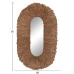 ΚΑΘΡΕΠΤΗΣ ΤΟΙΧΟΥ ΟΒΑΛ HM4711 ΠΛΑΙΣΙΟ ΙΝΕΣ ΣΙΖΑΛ ΣΕ ΧΡΩΜΑ ΦΥΣΙΚΟ 95x60x15(πάχος)εκ. - Image 2