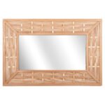 ΚΑΘΡΕΠΤΗΣ ΤΟΙΧΟΥ ΟΡΘΟΓΩΝΙΟΣ HM4225 ΜΠΑΜΠΟΥ ΣΕ ΧΡΩΜΑ ΟΑΚ 120x2,5x80 εκ. - Image 3