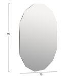 ΚΑΘΡΕΠΤΗΣ ΤΟΙΧΟΥ ΠΟΛΥΓΩΝΙΚΟΣ CANE HM4493 ΧΩΡΙΣ ΠΛΑΙΣΙΟ 70x90Υεκ. - Image 2