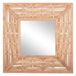 ΚΑΘΡΕΠΤΗΣ ΤΟΙΧΟΥ ΤΕΤΡΑΓΩΝΟΣ HM4226 ΜΠΑΜΠΟΥ ΣΕ ΧΡΩΜΑ ΟΑΚ 71x7x71 εκ. - Image 3