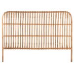 ΚΕΦΑΛΑΡΙ ΚΡΕΒΑΤΙΟΥ MERMA HM9549 ΣΕ ΦΥΣΙΚΟ ΧΡΩΜΑ RATTAN 165x5x121Yεκ. - Image 3