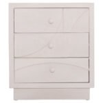 ΚΟΜΟΔΙΝΟ ΣΕΙΡΑ SANTORINI HM18047 MDF ΣΕ ΥΠΟΛΕΥΚΟ ΧΡΩΜΑ-3 ΣΥΡΤΑΡIA 48x38x55,5Υεκ. - Image 3