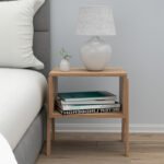 ΚΟΜΟΔΙΝΟ JAKE HM18182.04 ΜΕΛΑΜΙΝΗ ΣΕ ΦΥΣΙΚΟ ΞΥΛΟΥ 48x35x49Υεκ. - Image 3