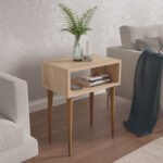 ΚΟΜΟΔΙΝΟ TODD HM18183.03 ΜΕΛΑΜΙΝΗ ΣΟΝΑΜΑ-ΠΟΔΙΑ ΣΕ ΦΥΣΙΚΟ 45x30x58Υεκ. - Image 2