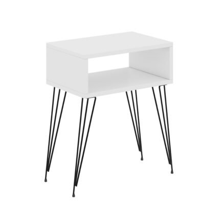 Αγόρασε ΚΟΜΟΔΙΝΟ TODD HM18184.01 ΜΕΛΑΜΙΝΗ ΣΕ ΛΕΥΚΟ-ΜΕΤΑΛ.ΜΑΥΡΑ ΠΟΔΙΑ 45x30x58Υεκ. σε μοναδική τιμή στο clickforshop.gr