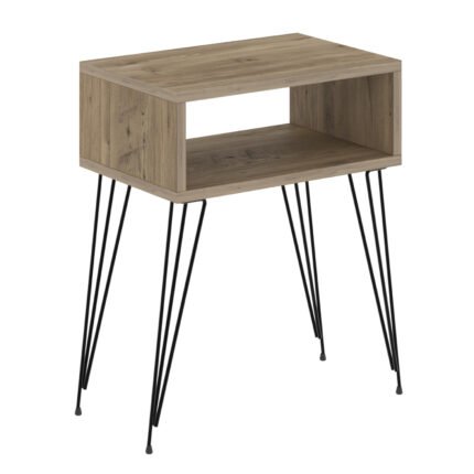 Αγόρασε ΚΟΜΟΔΙΝΟ TODD HM18184.04 ΜΕΛΑΜΙΝΗ ΦΥΣΙΚΟ ΞΥΛΟΥ-ΜΕΤΑΛ.ΜΑΥΡΑ ΠΟΔΙΑ 45x30x58Υεκ. σε μοναδική τιμή στο clickforshop.gr