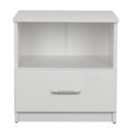 ΚΟΜΟΔΙΝΟ ADLER ΜΕΛΑΜΙΝΗΣ ΛΕΥΚΟ HM2431.03 45x40x48 εκ. - Image 3