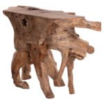 ΚΟΝΣΟΛΑ GRIMAL HM18298 ΞΥΛΟ ΤΕΑΚ (ΡΙΖΑ)--ΦΥΣΙΚΟ 125x46x80Υεκ. - Image 5