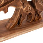 ΚΟΝΣΟΛΑ HM9357 ΑΠΟ ΜΑΣΙΦ ΞΥΛΟ ΤEAK ΦΥΣΙΚΟ 150X40X80YEK. - Image 5