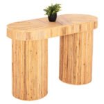 Αγόρασε ΚΟΝΣΟΛΑ ΟΒΑΛ GATSBY HM9871 ΦΥΣΙΚΟ RATTAN ΣΕ ΦΥΣΙΚΟ ΧΡΩΜΑ 110x45x74