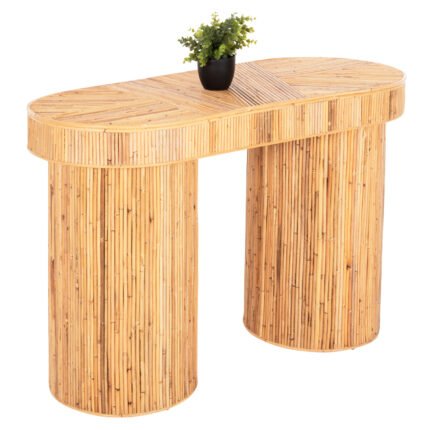 Αγόρασε ΚΟΝΣΟΛΑ ΟΒΑΛ GATSBY HM9871 ΦΥΣΙΚΟ RATTAN ΣΕ ΦΥΣΙΚΟ ΧΡΩΜΑ 110x45x74