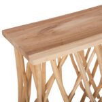 ΚΟΝΣΟΛΑ KRANT ΣΕ ΡΟΥΣΤΙΚ ΣΤΥΛ ΚΛΑΔΙΑ ΤEAK & 3εκ. ΕΠΙΦΑΝΕΙΑ 121X36X75Yεκ.HM9805 - Image 6